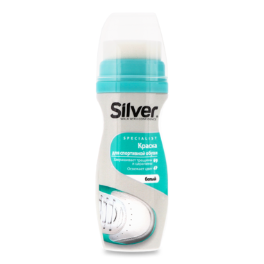 Крем-фарба д/спорт взут "Silver" рідк білий 75мл 