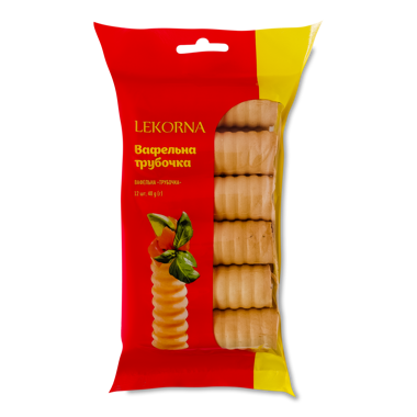 Вафельна трубочка 40г /Lekorna/