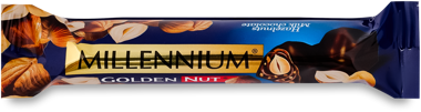 Шоколад "Міленіум" Golden Nut молочний ціл.горіх 40г 
