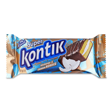 Тістечко "Super Kontik" смак кокоса 50г /Конті/
