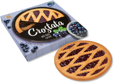 Пиріг пісочний CROSTATA чорна смородина 370г /ХБФ/