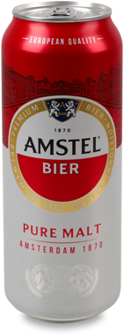 Пиво "Amstel" 0.5л ж/б