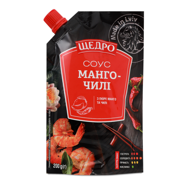 Соус "Манго-Чилі" д/п 200г /Щедро/