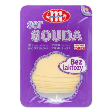 Сир "Gouda" без лактози 150г /Mlekovita/