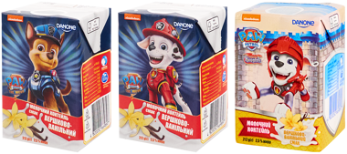Коктейль молочний PAW PATROL Вершки-ваніль 212г ДАНОН т/п 2.5%