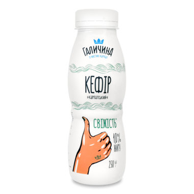 Кефір "Карпатський" 1% 250г пет пл /Галичина/