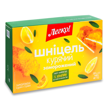 Шніцель "Легко" Курячий заморож 310г к/к /МНФз/