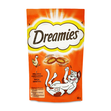 Ласощі для котів "Dreamies" з куркою 60г