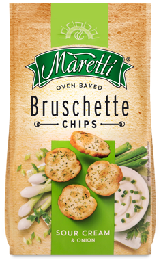 Брускети "Maretti" Сметана і цибуля 70г