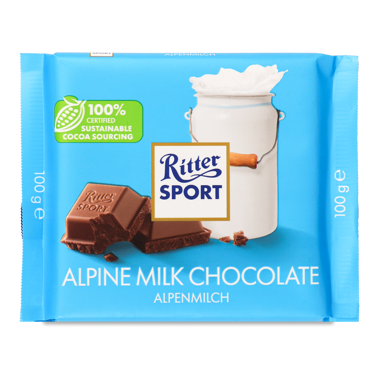 Ш-д "Ritter Sport" молочний 30% 100г /Ritter Sport/