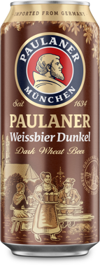 Пиво "Paulaner" Hefe-Weizen Dunkel темне н/ф 0.5л ж/б 