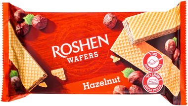 Вафлі "Roshen Wafers" горіх 216г /Рошен/