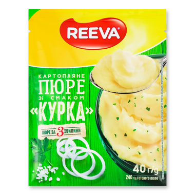 Пюре картопляне "Reeva" смак курки 40г пакет