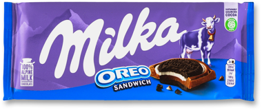 Шоколад "Мілка" з печивом Oreo/смак ванілі 92г 