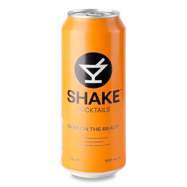 Напій сл/ал. "Shake" Sexx на пляжі 0.5л ж/б