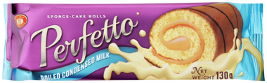 Рулет PERFETTO варене зг молоко 130г /ХБФ/