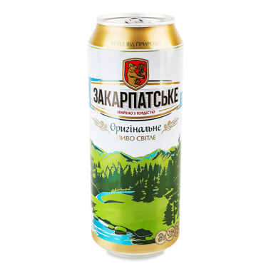 Пиво "I приватна броварня" Закарпатське оригін 0.5л ж/б