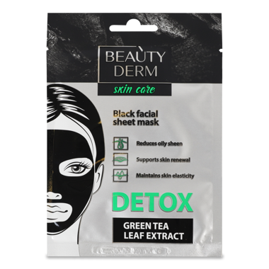 Маска тканинна "Beautyderm" Detox 25мл