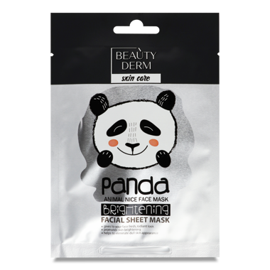 Маска тканинна "Beautyderm" Animal Panda Whitening 25мл