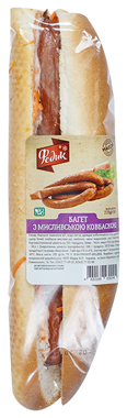 Багет з мисливською ковбаскою 220г