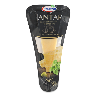 Сир "Янтар" твердий  200г /Mlekpol/