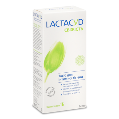 Засіб "Lactacyd" д/інтім гігієни Cвіжість 200мл дозатор