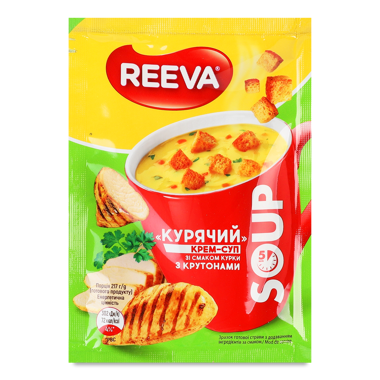 Крем-суп "Reeva" Курячий з крутонами 17г саше