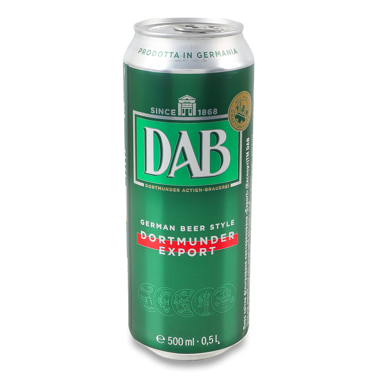 Пиво "DAB" світле 5% 0.5л ж/б