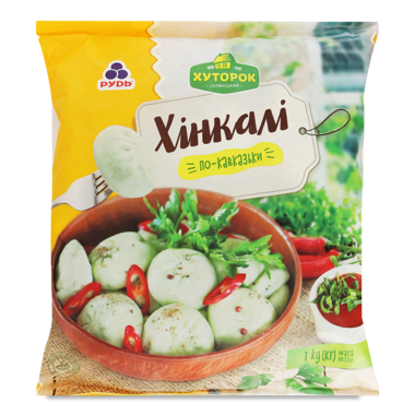 Хінкалі "Кавказькі" 1кг /Хуторок/
