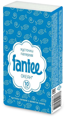 Хустинки носові "Fantee" б/аромату 1шт 