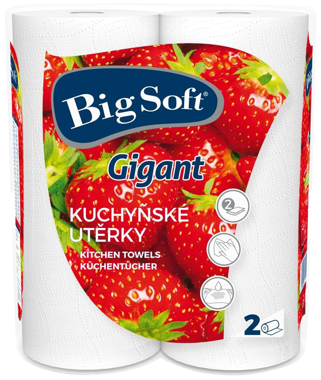 Рушник паперовий Big Soft гігант 2шар 2шт
