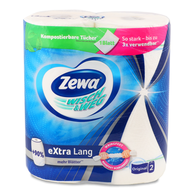 Рушник паперовий Zewa W&W 2шар 2шт