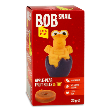 Набір Цукерки "Равлик Боб" яблучно-грушеві 20г + іграшка /BOB SNAIL/