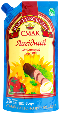 Соус майонезний "Лагідний" 30% д/пак 300г /К.Смак/