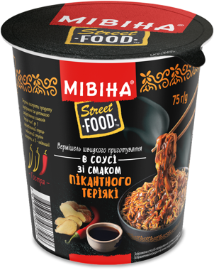 Верміш "Мівіна" StreetFood Пікант Теріякі гостра 75г стакан