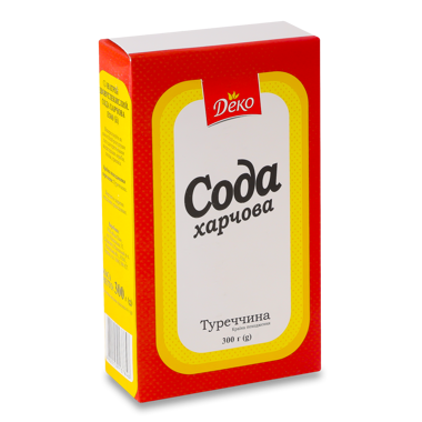 Сода харчова к/уп 300г /Деко/