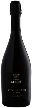 Вино ігристе "Carpathian Sekt Трамінер" біле н/сол 0.75л /Chateau Chizay/