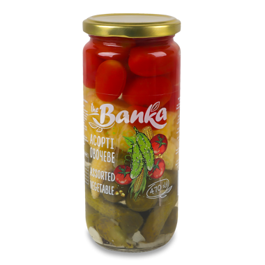 Асорті овочеве "Тріо" с/б 470г /the Banka/ 