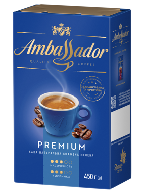 Кава "Ambassador" Premium мел 450г