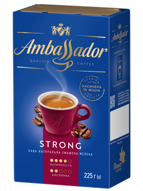 Кава "Ambassador" Strong мел 225г