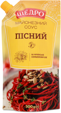 Майонез "Пісний" 50% д/п 300г /Щедро/