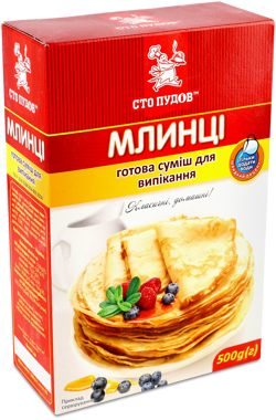 Суміш для випікання "Млинці класичні" 500г /Сто пудов/
