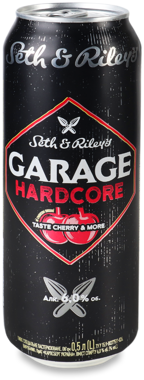 Пиво "Garage Hardcore" Cherry ж/б 0.5л /Львівське/
