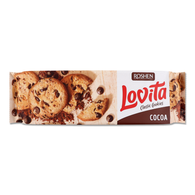 Печиво "Ловіта" кусочки глазурі 150г /Рошен/