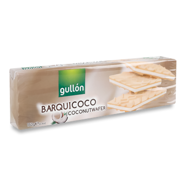 Вафлі Barquicoco кокосовий крем 150г /Gullon/