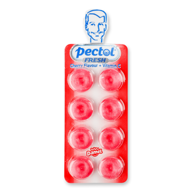 Льодяники "Pectol" Cherry 20г блістер /Damel/