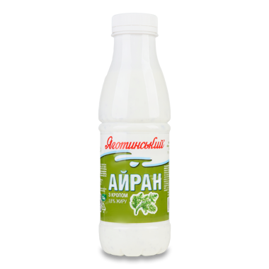 Напій "Айран" з кропом 1.8% 450г пляшка /Яготинське/