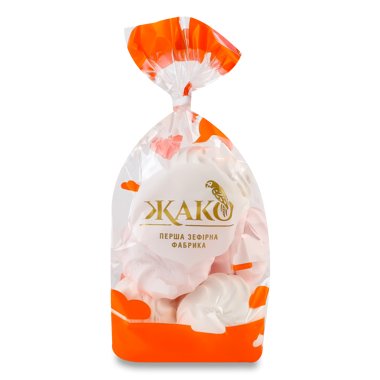 Зефір "Жако" Біло-рожевий ПП ваг 