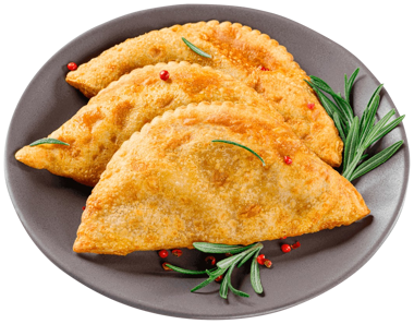 Чебуреки з мясом смажені ваг /Полісся/