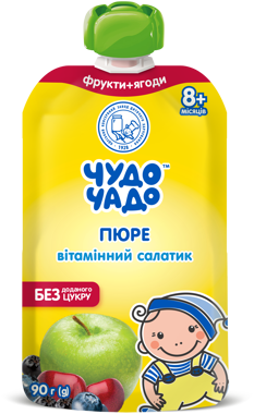 Пюре Чудо-чадо вітам салат + віт С 90г д/п